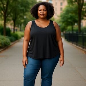 Shavonne Dorsey Elegant Black Tank Top